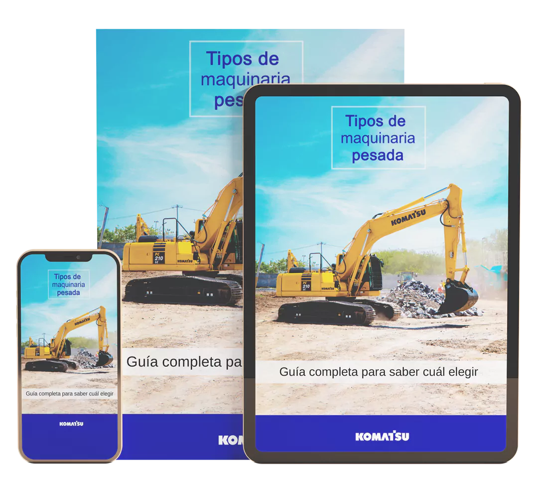 Descarga Gratis el Ebook: Tipos de maquinaria pesada:  guía completa para saber cuál elegir - Komatsu